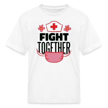 Fight Together - Kid's T-Shirt - white - Front