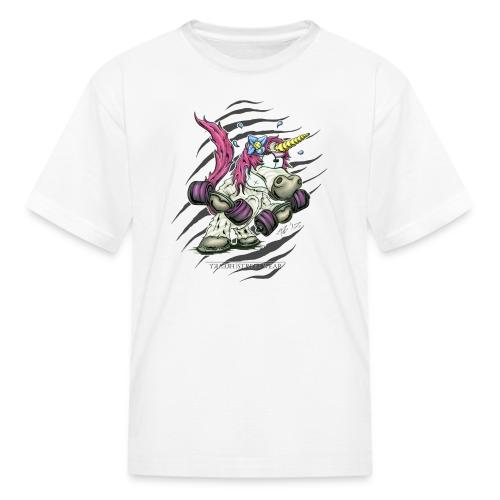 train like a unicorn - Kid's T-Shirt