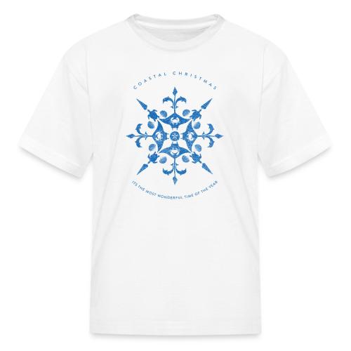 Coastal Christmas Snowflake 01 - Kid's T-Shirt