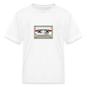 Cassette Tape Audio - Kid's T-Shirt - white - Front