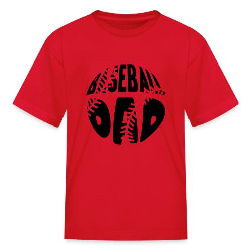 Baseball Dad Circle - Kid's T-Shirt