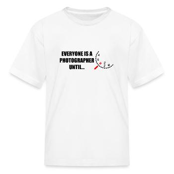 photographer - Kid's T-Shirt - white - Front