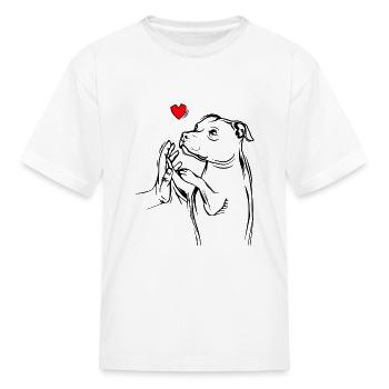 Staffordshire Bull Terrier - Kid's T-Shirt - white - Front