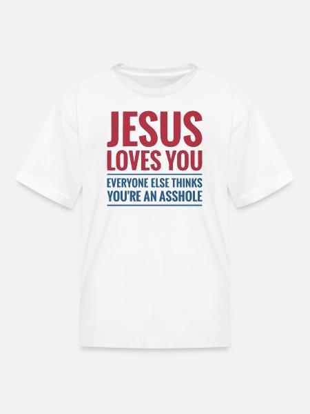Jesus Loves You - Kid's T-Shirt - white