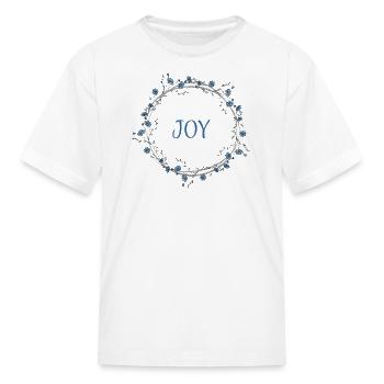 Joy Wreath - Kid's T-Shirt - white - Front