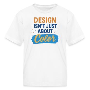 Color-Centric Design Motivation Tee - Kid's T-Shirt - white - Front