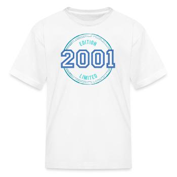 Year of birth: 2001 - Kid's T-Shirt - white - Front