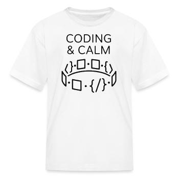 Coding & Calm Circuit Mood - Kid's T-Shirt - white - Front