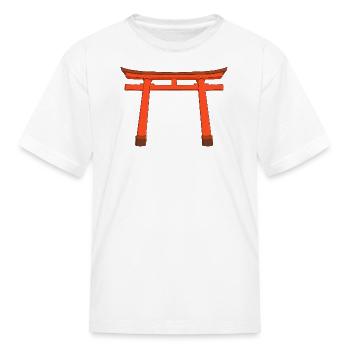 Vivid Torii Gate - Kid's T-Shirt - white - Front