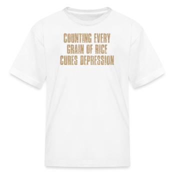 Counting Every Grain of Rice - Kid's T-Shirt - white - Front