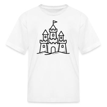 sand castle - Kid's T-Shirt - white - Front