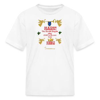 Christmas collection Hark the Heral angels sing 🎶 - Kid's T-Shirt - white - Front