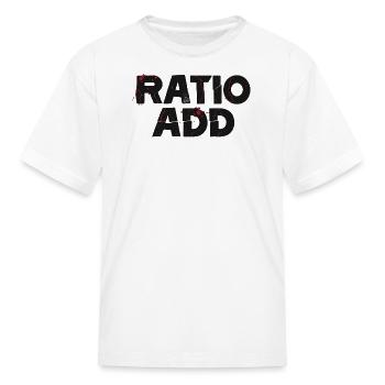 Ratio Add Heavy Metal Parody - Kid's T-Shirt - white - Front
