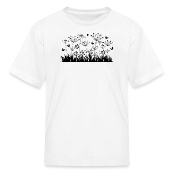 Dandelion wildflowers - Kid's T-Shirt - white - Front