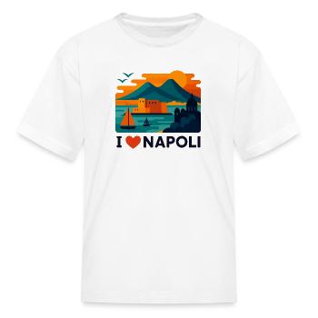 Napoli Sunset Harbor - Kid's T-Shirt - white - Front