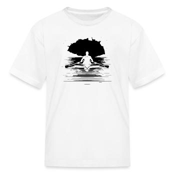 Rower Graphic - Kid's T-Shirt - white - Front