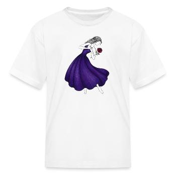 The Rose Waltz in Purple - Kid's T-Shirt - white - Front