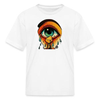 Tearful Eye Pop Art Pulse - Kid's T-Shirt - white - Front