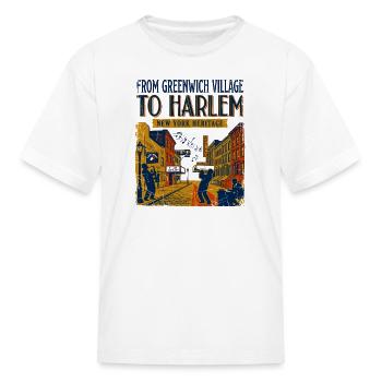 York New From Greenwich Village To Harlem Heritage - Kid's T-Shirt - white - Front