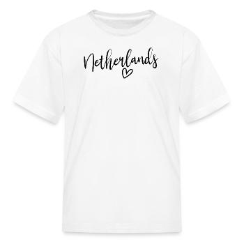 Netherlands Heart Women's Love Netherlands - Kid's T-Shirt - white - Front