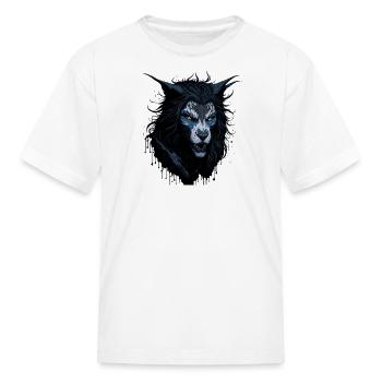 Chaos Unleashed of the Mythical Beast Fenrir - Kid's T-Shirt - white - Front