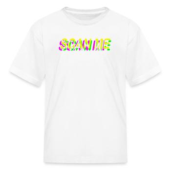Neon Scan Me Neon Art - Kid's T-Shirt - white - Front