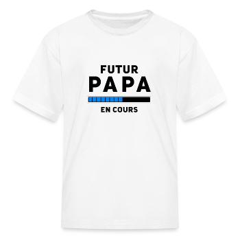 Future father of a boy in progress - Kid's T-Shirt - white - Front