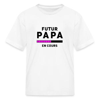 Future father of a girl in progress - Kid's T-Shirt - white - Front
