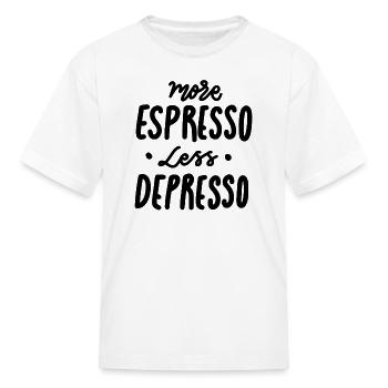 Make Espresso Not Oppression - Kid's T-Shirt - white - Front
