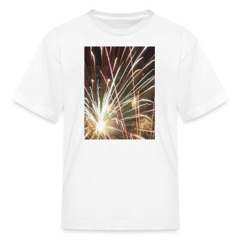 Fireworks Explosion - Kid's T-Shirt - white - Front
