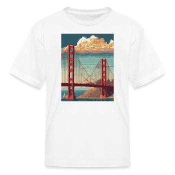 Golden Gate Bridge California - Kid's T-Shirt - white - Front