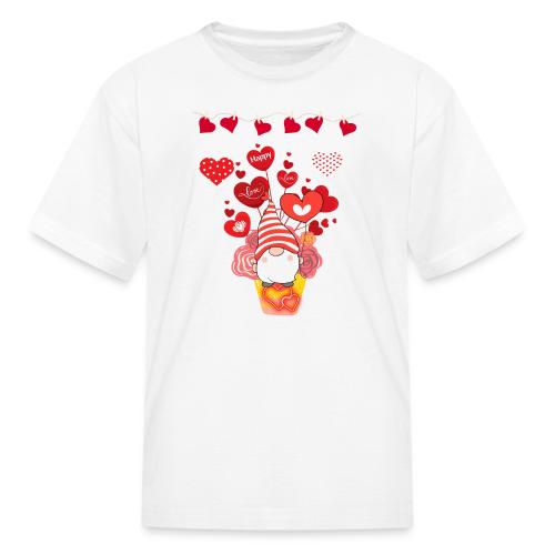 Design wrapped in love hearts, vibrating in love. - Kid's T-Shirt