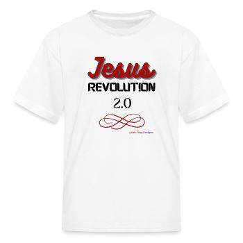 Jesus Revolution 2 0 - Kid's T-Shirt - white - Front
