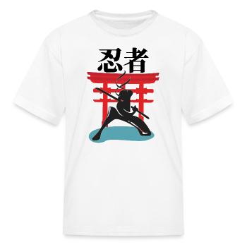 Ninja - Kid's T-Shirt - white - Front