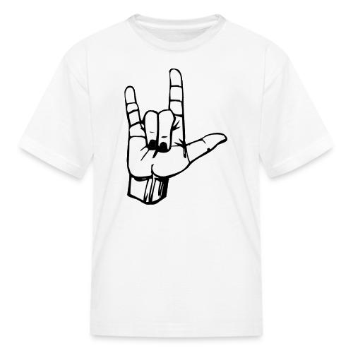 Rock n Roll Hand Sign - Kid's T-Shirt