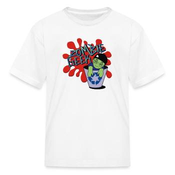 Zombie geek - Kid's T-Shirt - white - Front