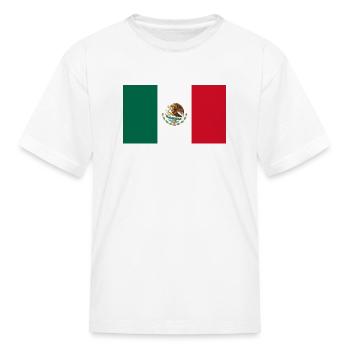 bandera de mexico - Kid's T-Shirt - white - Front