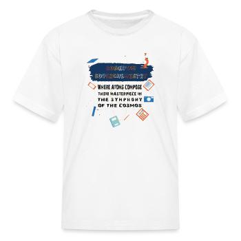 T-shirt Quantum superchemistry: Where atoms compos - Kid's T-Shirt - white - Front