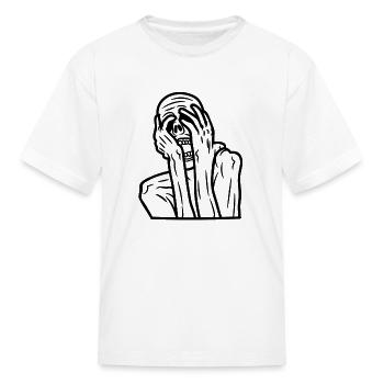 Ghostface Phone Call - Kid's T-Shirt - white - Front