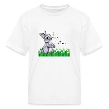 Bunny Name Gift Anna - Kid's T-Shirt - white - Front