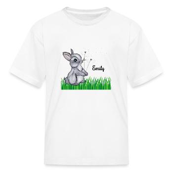 Bunny Name Gift Emily - Kid's T-Shirt - white - Front