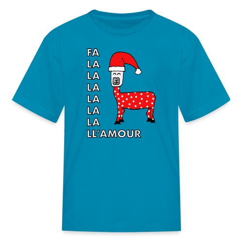 Christmas llama. - Kids' T-Shirt