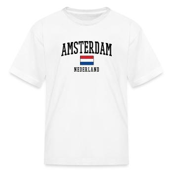 Amsterdam Netherlands - Kid's T-Shirt - white - Front