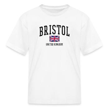 Vintage Bristol Uk - Kid's T-Shirt - white - Front