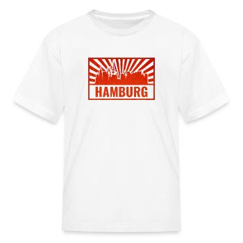 Hamburg Skyline - Kid's T-Shirt - white - Front