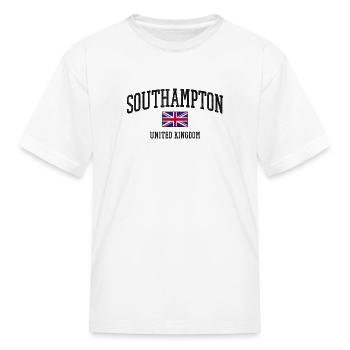Southampton United Kingdom - British Flag - Kid's T-Shirt - white - Front