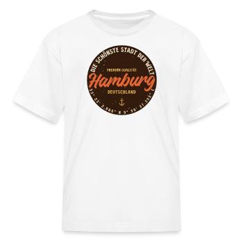 Hamburg Badge - Kid's T-Shirt - white - Front