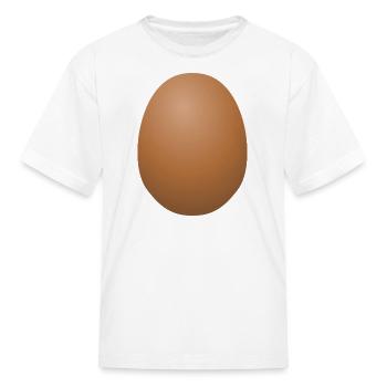 Egg - Kid's T-Shirt - white - Front