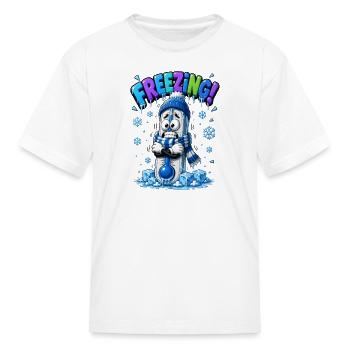 Frosty Thermometer CryoLaugh - Kid's T-Shirt - white - Front