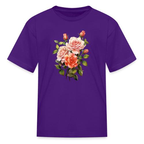 Pink Roses - Kid's T-Shirt